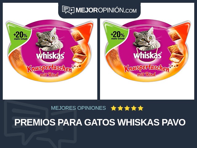 Premios para gatos WHISKAS Pavo