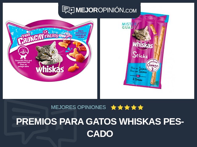 Premios para gatos WHISKAS Pescado