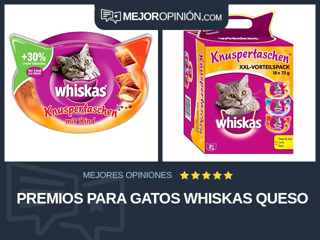 Premios para gatos WHISKAS Queso