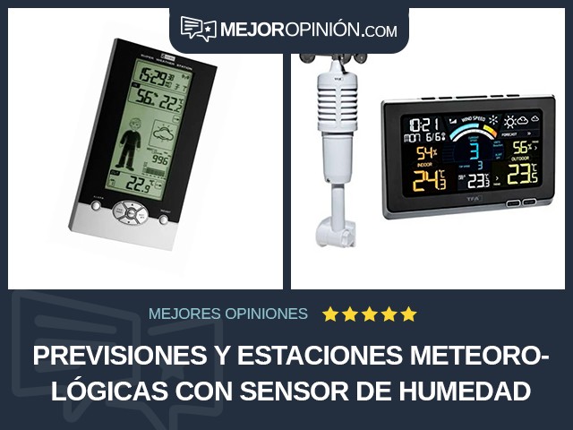 Previsiones y estaciones meteorológicas Con sensor de humedad TFA-Dostmann