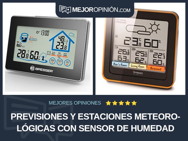 Previsiones y estaciones meteorológicas Con sensor de humedad