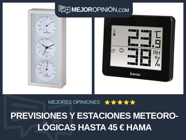 Previsiones y estaciones meteorológicas Hasta 45 € Hama