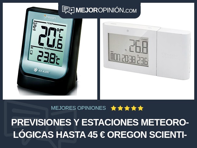 Previsiones y estaciones meteorológicas Hasta 45 € Oregon Scientific