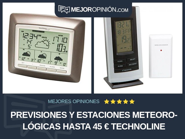 Previsiones y estaciones meteorológicas Hasta 45 € TechnoLine