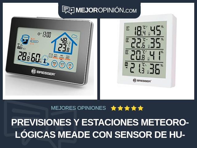 Previsiones y estaciones meteorológicas Meade Con sensor de humedad