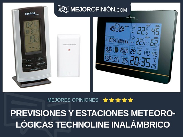 Previsiones y estaciones meteorológicas TechnoLine Inalámbrico