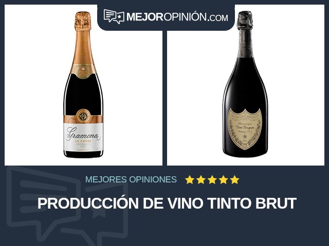 Producción de vino Tinto Brut