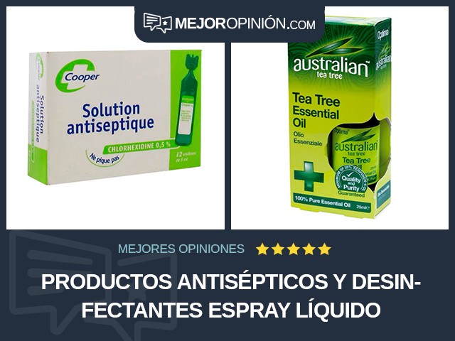 Productos antisépticos y desinfectantes Espray Líquido