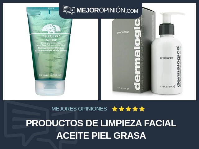 Productos de limpieza facial Aceite Piel grasa