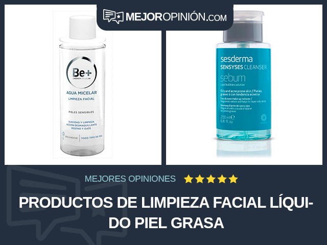 Productos de limpieza facial Líquido Piel grasa