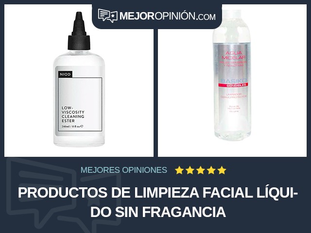 Productos de limpieza facial Líquido Sin fragancia