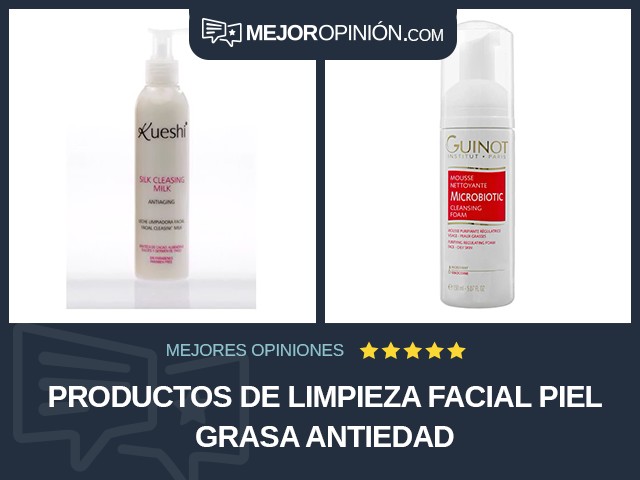 Productos de limpieza facial Piel grasa Antiedad