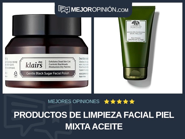 Productos de limpieza facial Piel mixta Aceite