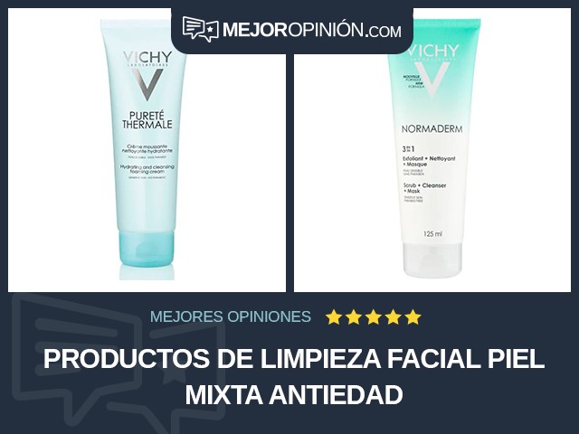 Productos de limpieza facial Piel mixta Antiedad