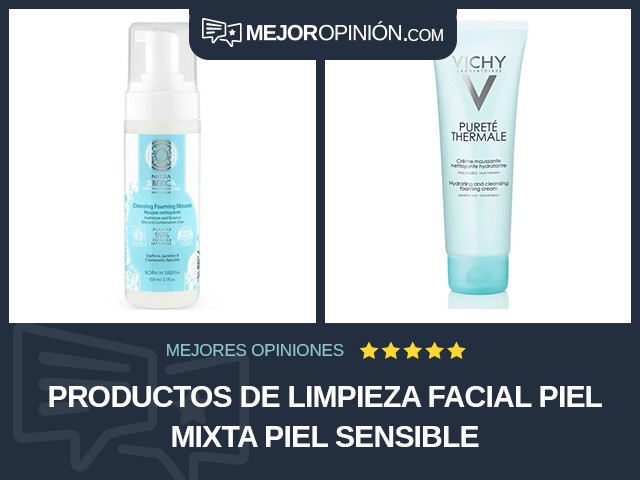 Productos de limpieza facial Piel mixta Piel sensible