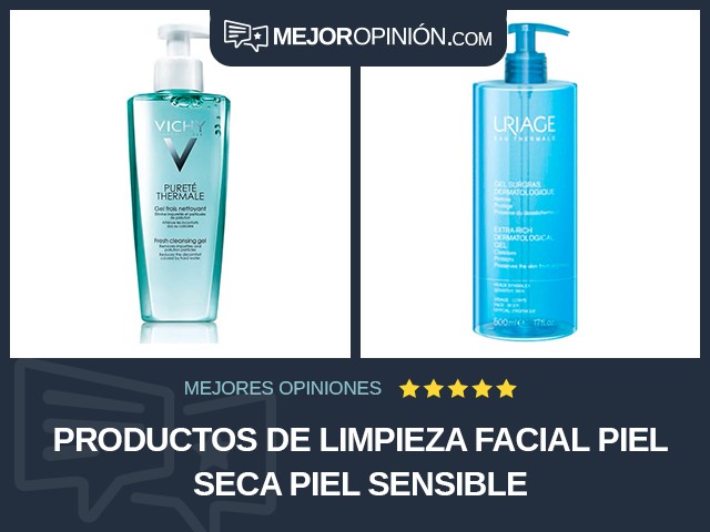 Productos de limpieza facial Piel seca Piel sensible