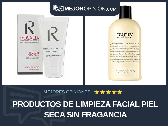 Productos de limpieza facial Piel seca Sin fragancia