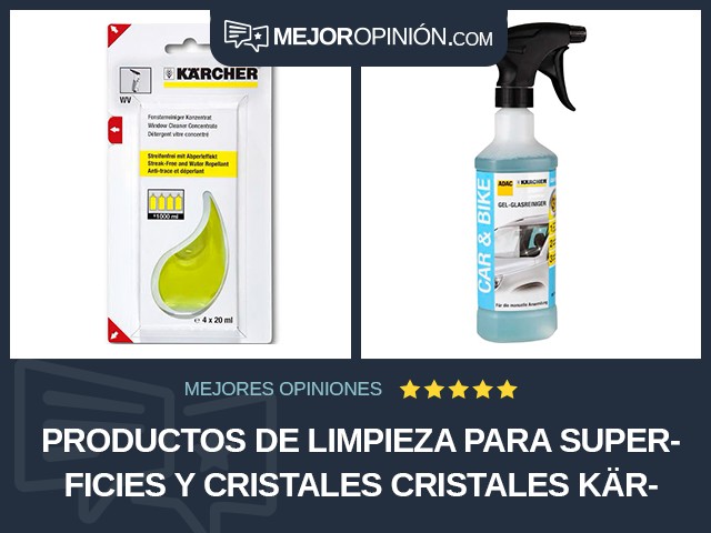 Productos de limpieza para superficies y cristales Cristales Kärcher