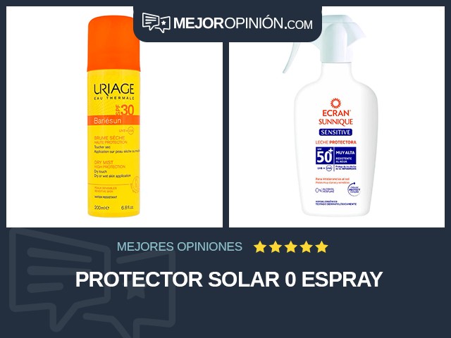 Protector solar 0 Espray