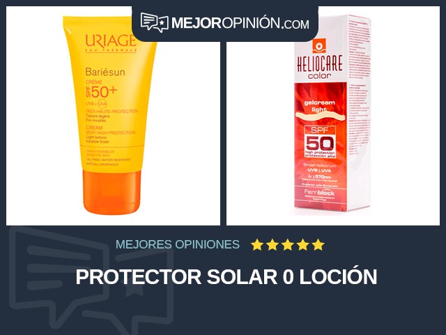 Protector solar 0 Loción