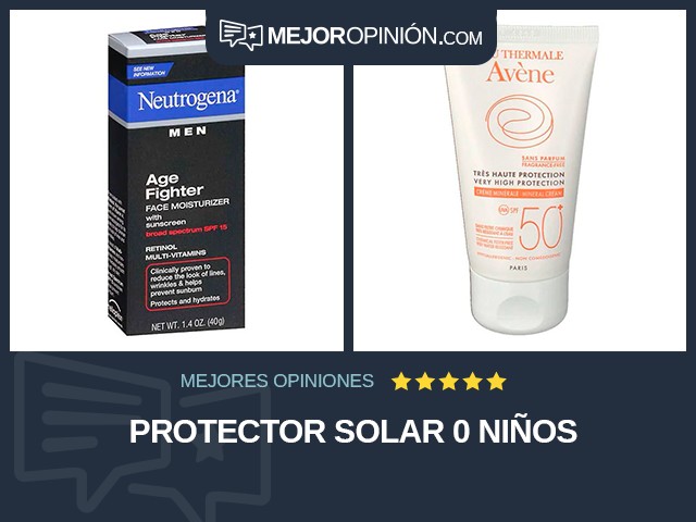 Protector solar 0 Niños