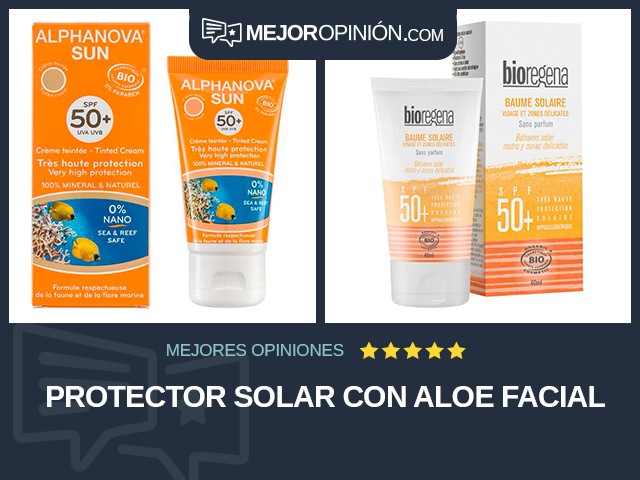 Protector solar Con aloe Facial