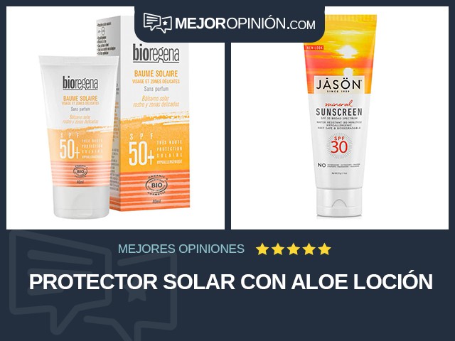 Protector solar Con aloe Loción