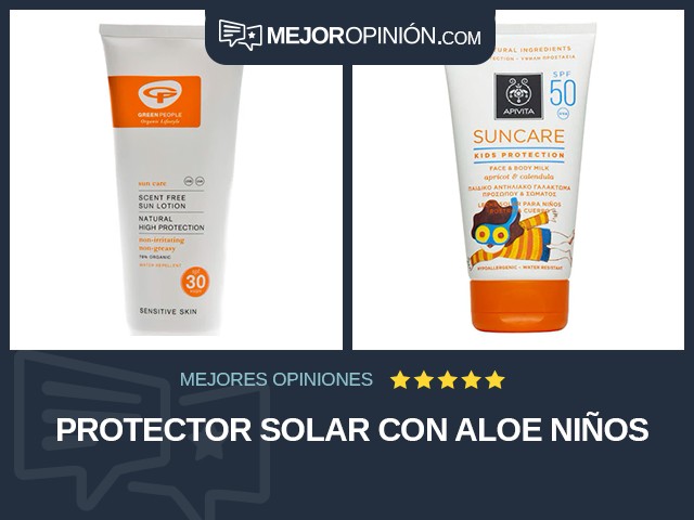 Protector solar Con aloe Niños