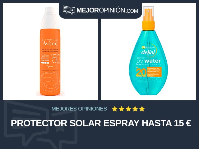 Protector solar Espray Hasta 15 €