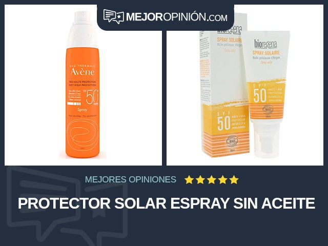 Protector solar Espray Sin aceite