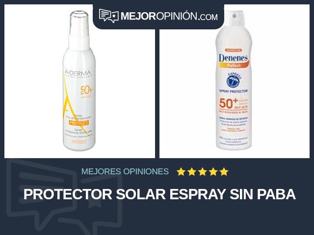 Protector solar Espray Sin PABA