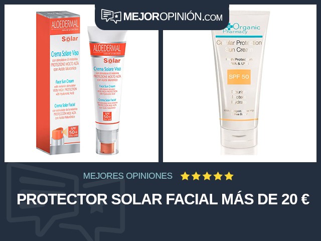 Protector solar Facial Más de 20 €