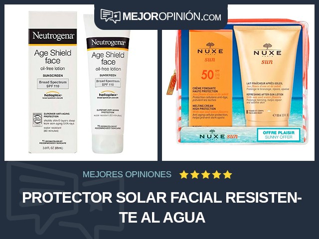 Protector solar Facial Resistente al agua