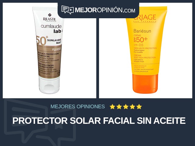 Protector solar Facial Sin aceite