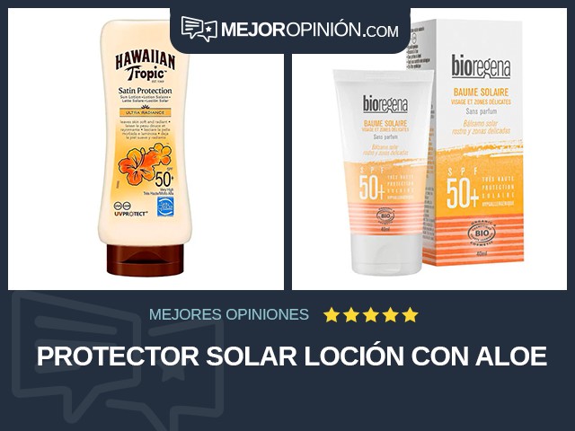 Protector solar Loción Con aloe