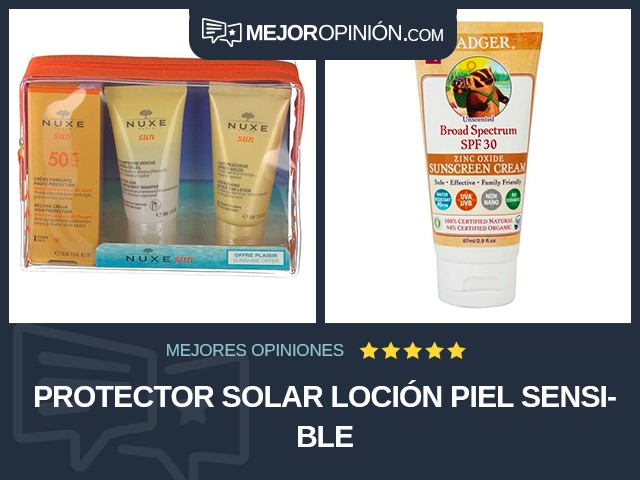 Protector solar Loción Piel sensible