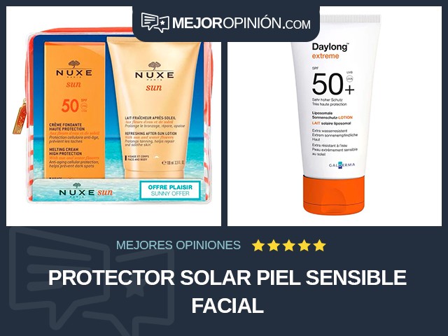 Protector solar Piel sensible Facial