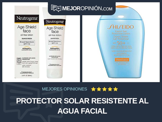 Protector solar Resistente al agua Facial