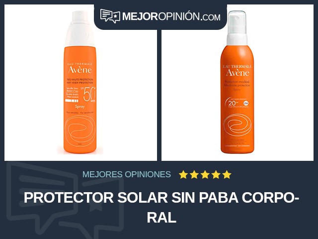 Protector solar Sin PABA Corporal