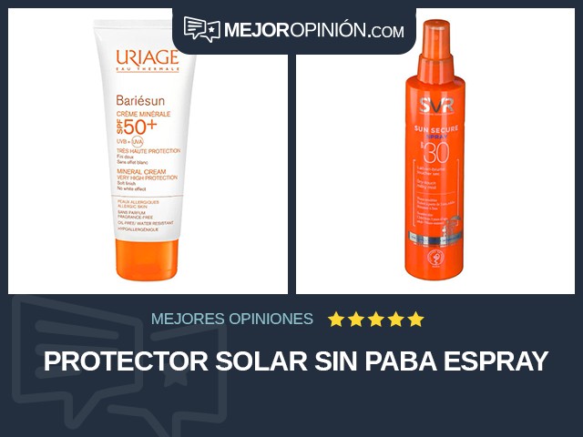 Protector solar Sin PABA Espray