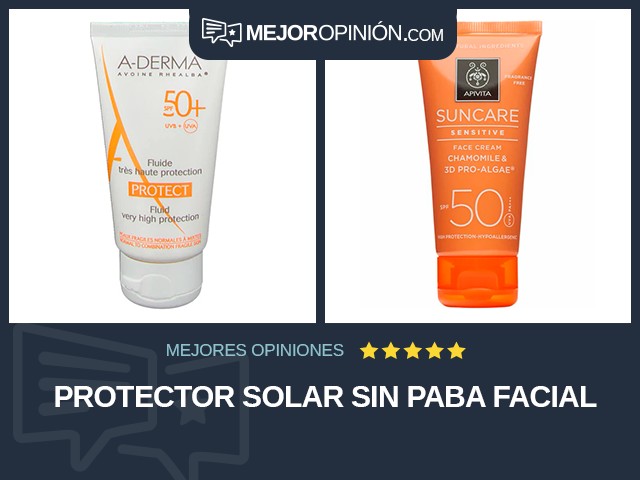 Protector solar Sin PABA Facial