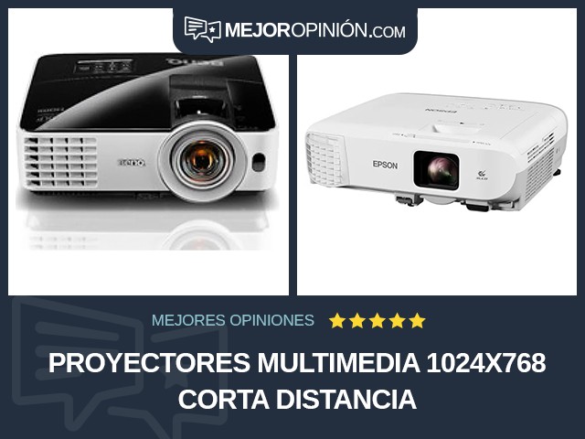 Proyectores multimedia 1024x768 Corta distancia