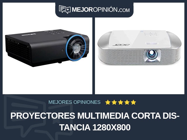 Proyectores multimedia Corta distancia 1280x800