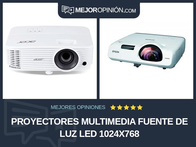 Proyectores multimedia Fuente de luz LED 1024x768