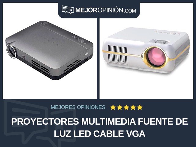 Proyectores multimedia Fuente de luz LED Cable VGA