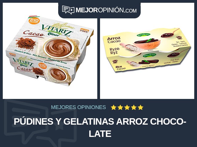 Púdines y gelatinas Arroz Chocolate