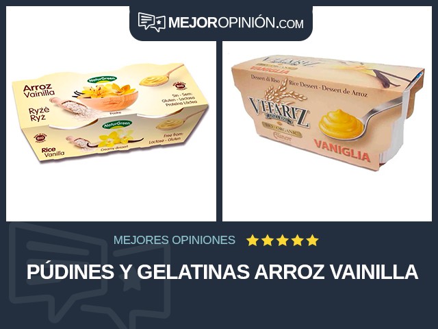 Púdines y gelatinas Arroz Vainilla