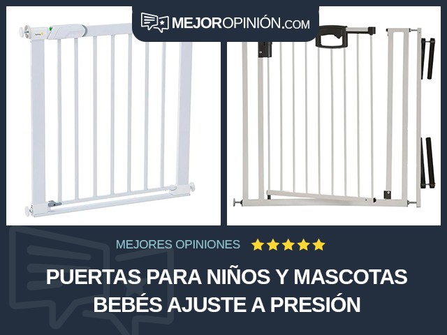 Puertas para niños y mascotas Bebés Ajuste a presión