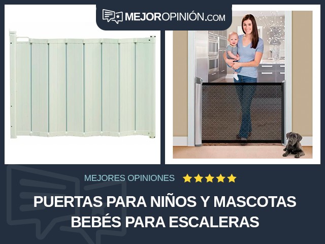 Puertas para niños y mascotas Bebés Para escaleras