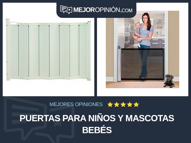 Puertas para niños y mascotas Bebés